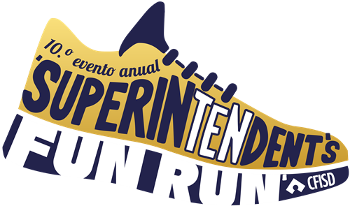 10.o evento anual SuperinTENdent's Fun Run CFISD